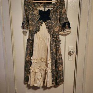 Mary Magdalene Fleur Antoinette OP Peacock/Blue/Cream